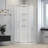 Monaco 36'' W 75'' H Framed Round Reversible Shower Kit in Chrome