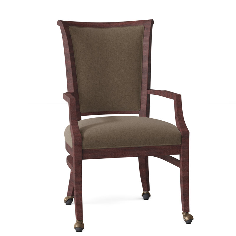 Bayfield Upholstered King Louis Back Arm Chair, Charcoal, 9104 Chalk