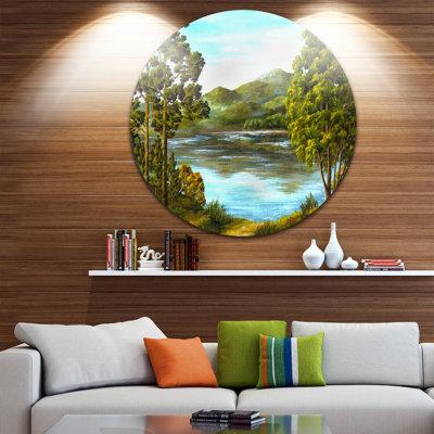 " Mountain Lake With Blue Water "