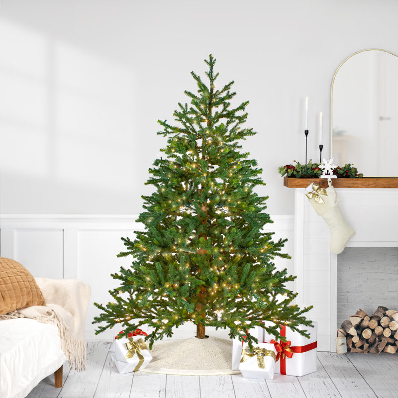6.5' Pre-Lit LED North Pine Artificial Christmas Tree - Clear Lights