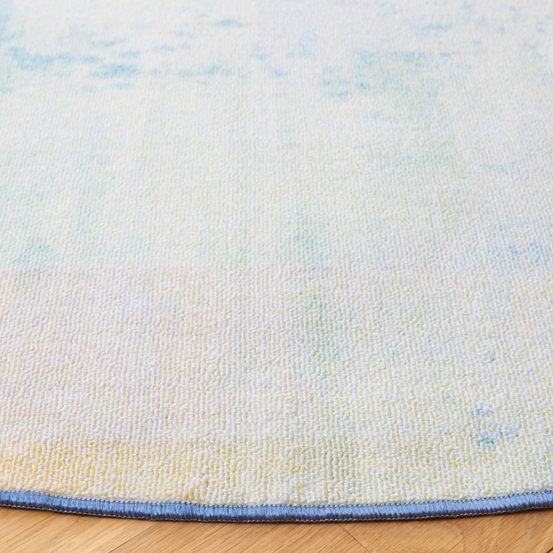 Nichaela Performance Machine Washable Rug, Round 6'7"