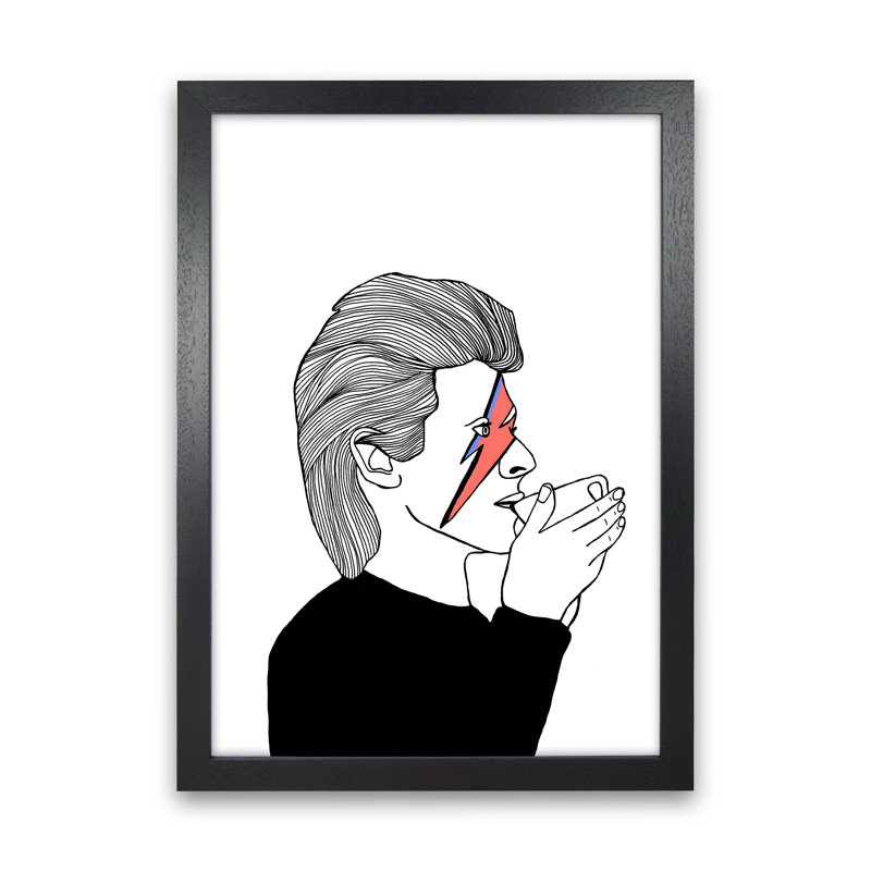 Xziggy by Carissa Tanton - Print, 63cm H x 46cm W x 3cm D, Black Framed
