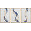 «Abstract Line Geometric Birds», ensemble de 3 reproductions d'art encadrées sur toile-109881562-109881563