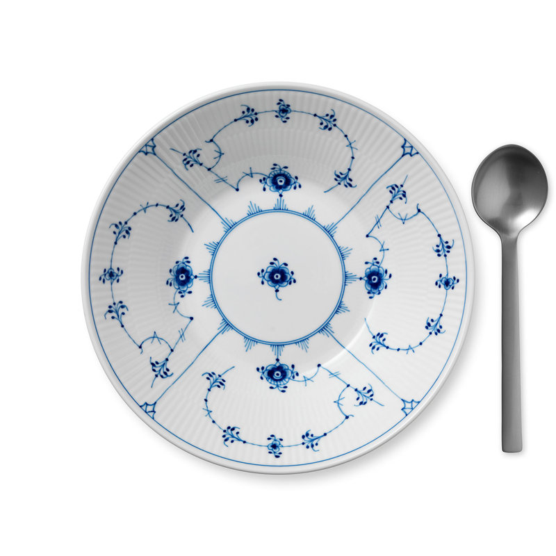 Royal Copenhagen Blue Fluted Plain Pasta Bowl