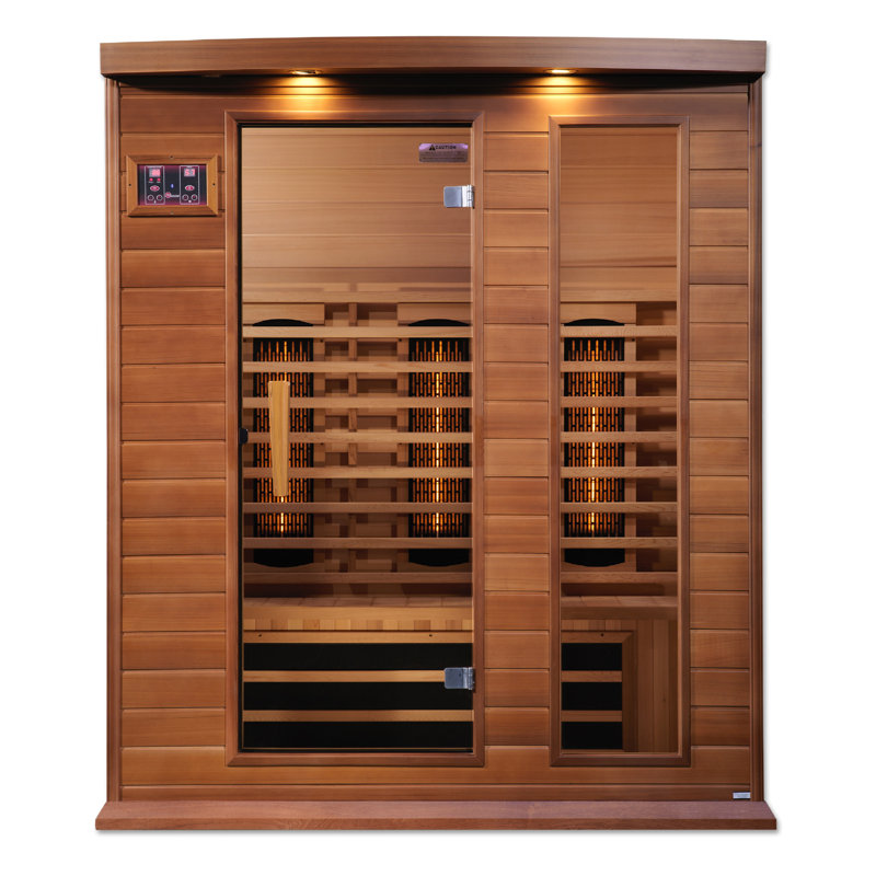 Dynamic Saunas (Maxxus) 3-Person Full Spectrum IR Sauna in Canadian Cedar				