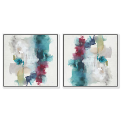 Emerald Isle IV Set Canvas Minimal Abstract by Art Remedy