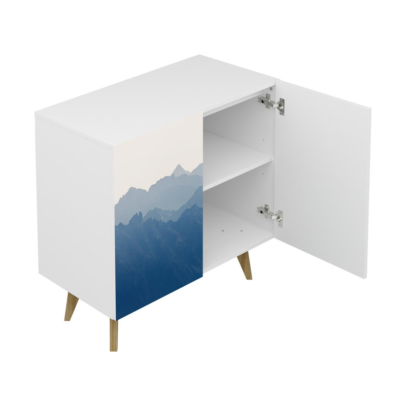 Bostyn Art 2 Door Accent Cabinet, Mountain