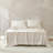 Path Cotton Sheets Cream 4 Piece Set King-116543533
