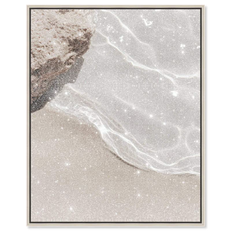 Crystalline Ripples Print by Oliver Gal, 46"H x 37"W, Silver Floater Frame