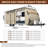 Narelect Travel Trailer RV Cover, Extra-Thick Upgraded 7 Layers Top Windproof Camper Cover-89004519