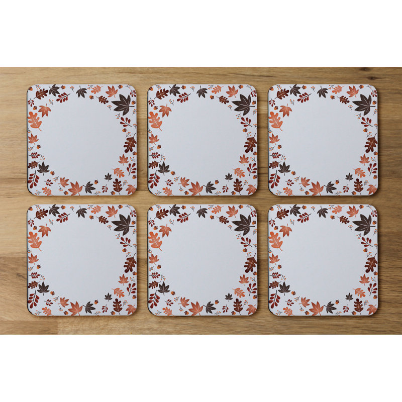 Square 6 Piece Coaster Set