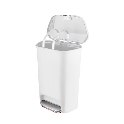 Poubelle à pédale en plastique 13 gallons