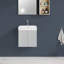 Lavabo intégré à surface solide SANS drain et robinet, couleur blanc brillant