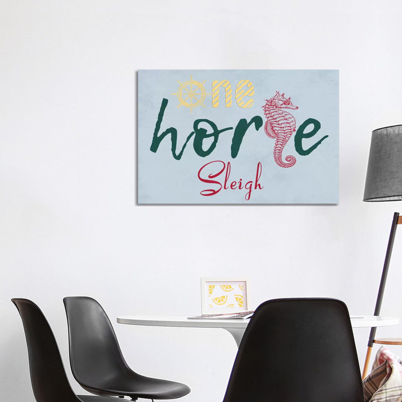 One Horse by Sheldon Lewis - Wrapped Canvas Print, 101.6 cm H x 66.04 cm W x 1.91 cm D