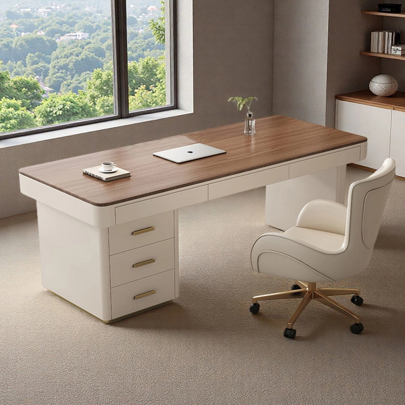 Bureau moderne et minimaliste, H 29,53 po x l 70,87 po x P 27,56 po
