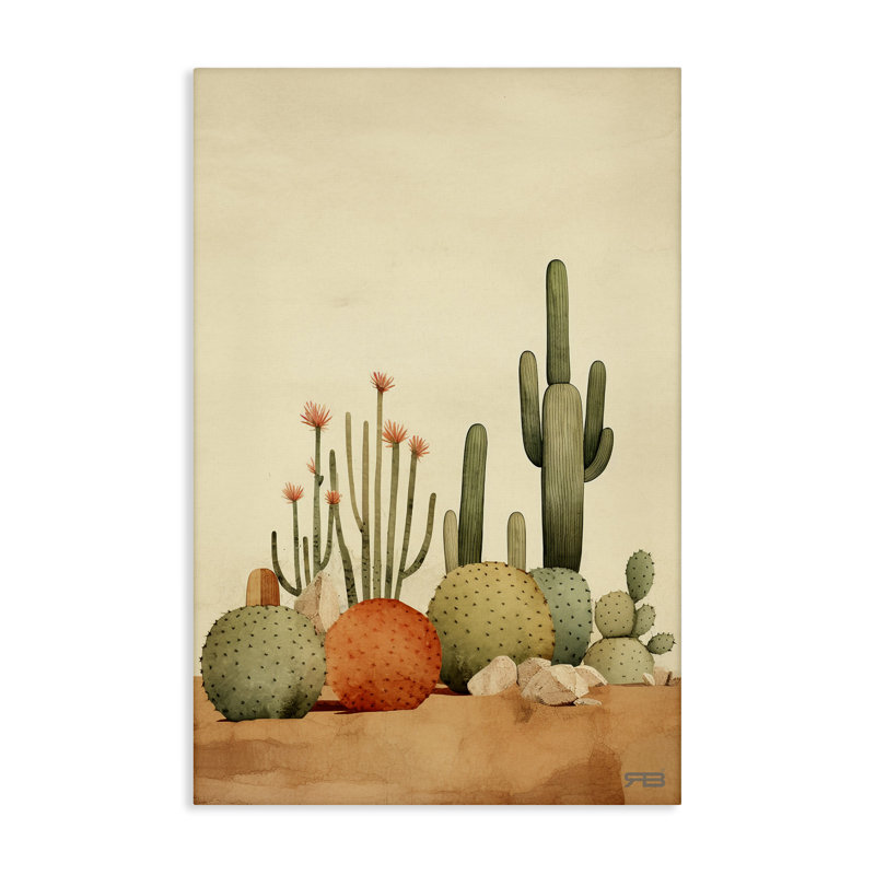 «Desert Cactus Scenery» par Roozbeh Bahramali, H 24 po x l 16 po