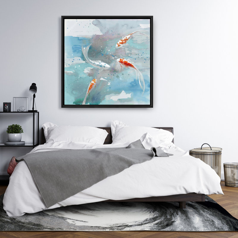 " Koi Fish In Blue Water "