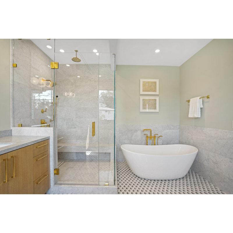 Marquis 70'' L Soaking Bathtub, Polished White