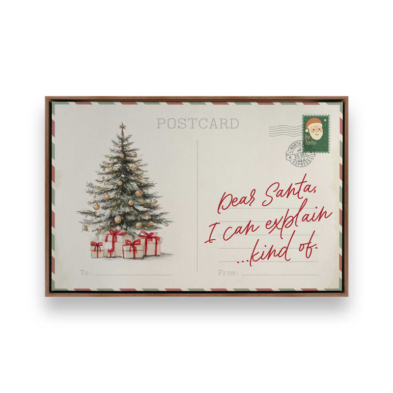 Impression sur toile, carte postale confession, Noyer, H 12,75 po x l 18,75 po