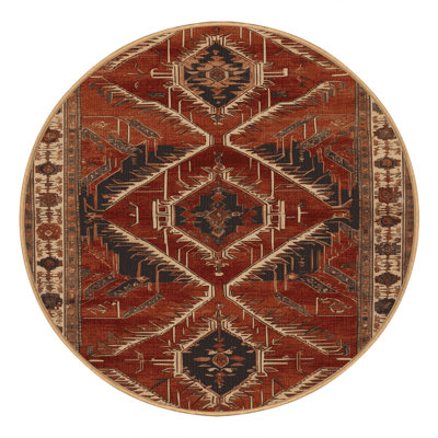 Machine Washable Persian Brown Area Rug