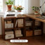 Bureau rectangulaire en bois massif brun noisette-618575711