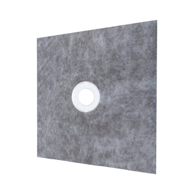 48"x48" Waterproof Shower Pan Kit with Sloped Base, Cuttable Curb, and Stainless Steel Drain Grate - Complete Tile-Ready Bathroom Remodeling Set