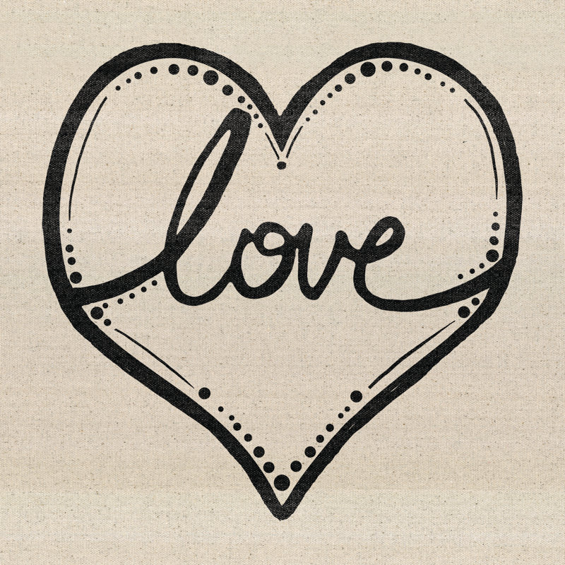 Love Tribal - Wrapped Canvas Print, 76cm H x 76cm W
