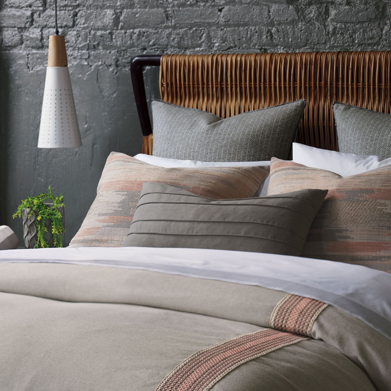 Arya Linen Bolster Pillow Cover & Insert