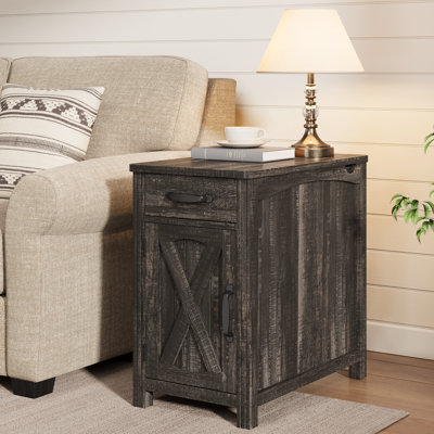 Analiesa  23.5'' Tall End Table With Storage And Charging Station