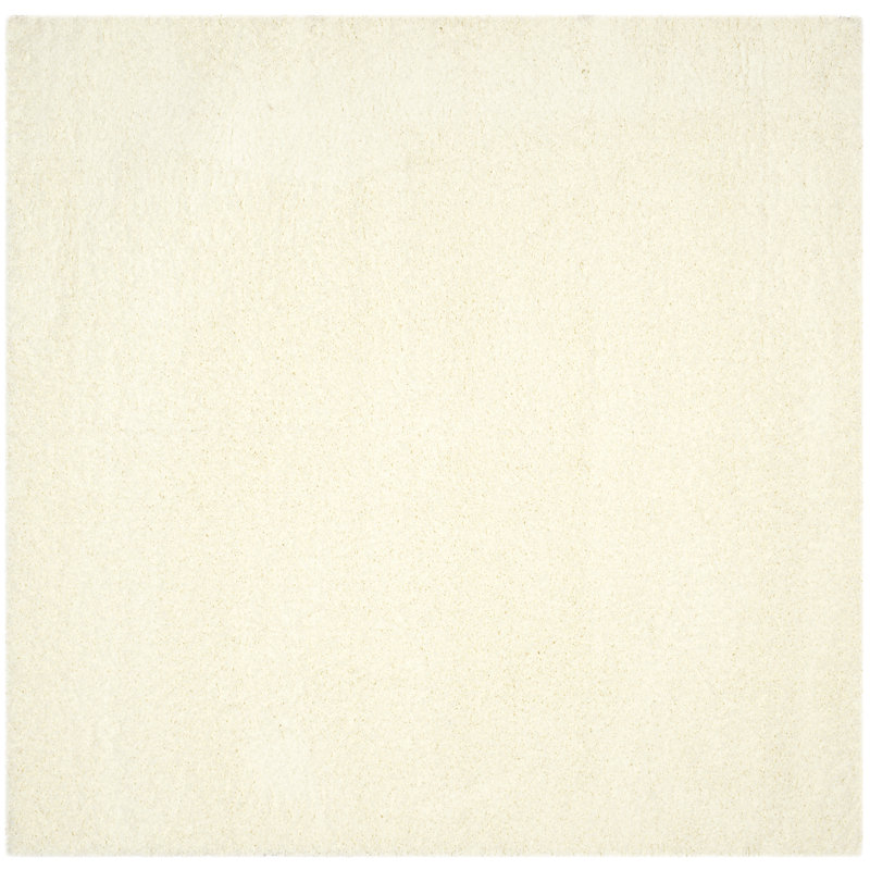 Frankmut Shag Performance Solid Color Rug, Square 5'3"