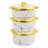 3Pcs Thermal Dish Set With Lids-549352531