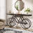 70.9? Extra Long Console Table with Bicycle Base, Narrow Sofa Table Industrial Entryway Table-1569280340-1566125484