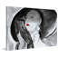 «Vintage Fashion Hat Lady», reproduction sur toile tendue-15836099