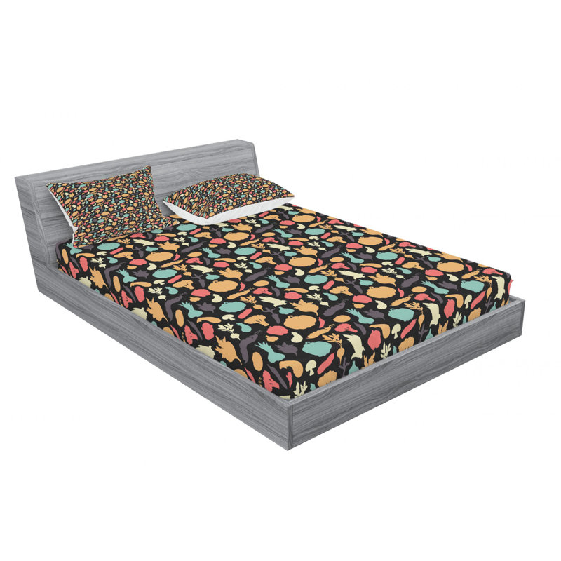 Microfiber Sheet Set, Queen Sheet Set with Fitted Sheet