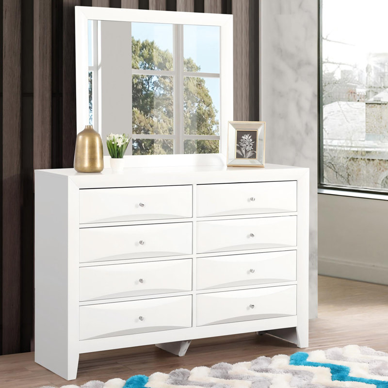 Miroir Glory Furniture Marilla G1570-M, blanc, Blanc