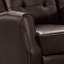 Fauteuil inclinable en cuir, bleu marine-188580322