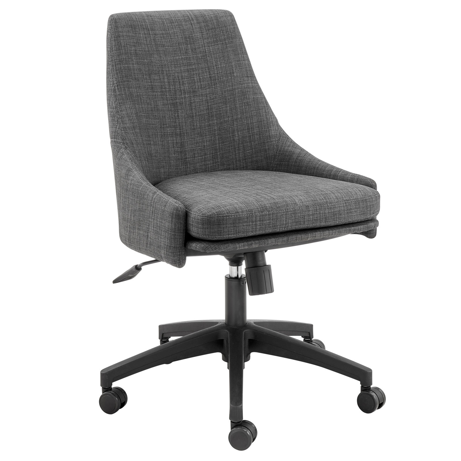 Olesya Swivel Office Chair, Charcoal