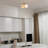 Linen Semi Flush Mount