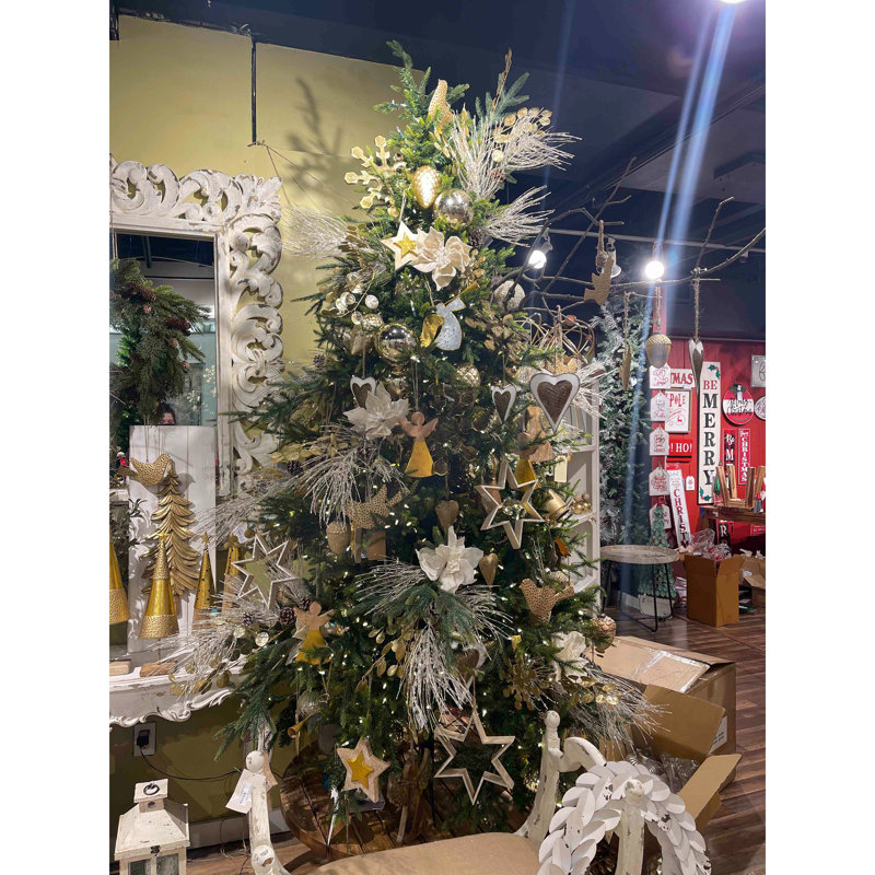 Ornements de boule de Noël en verre 2,6 x 2,6 x 4,4 po - Décorations suspendues festives pour arbre, 6