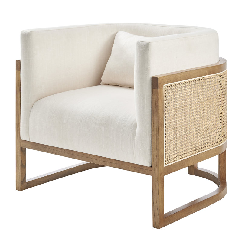 Valmeyer Upholstered Fabric Barrel Chair