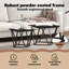 Side Table Set 2 pcs Engineered Wood and Steel Living Room Furniture-1407721757