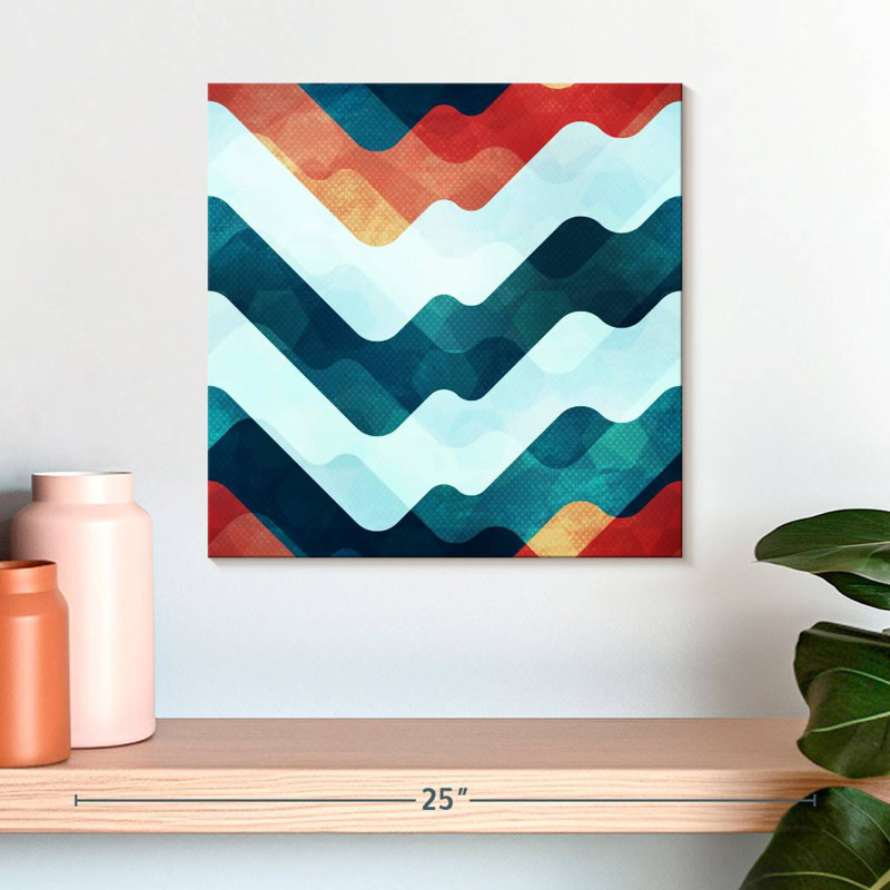 Wavy Digital Avery, 16" H x 16" W