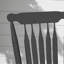 Chaise berçante d'extérieur en bois, 350 lb Chaise berçante avec haut dossier pour jardin, patio, balcon, noir