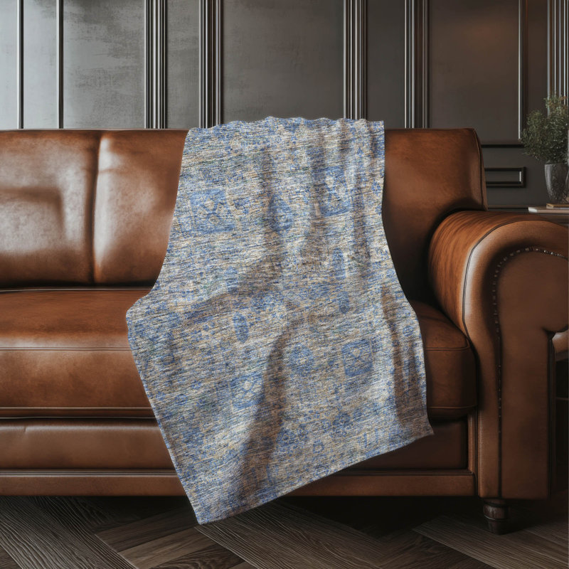 Jeté Addison Sherpa Tribal Medallion, Kaki oriental 2