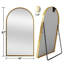 Grand miroir de plancher arqué pleine longueur-1095442277-1095442276