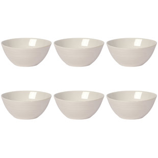 Set of 6 Dessert Bowl 4.5" Aquarius Oyster (Set of 6)
