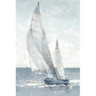 Navy Ship at Sea Painting on Canvas Large Sailing Wall Art Peace