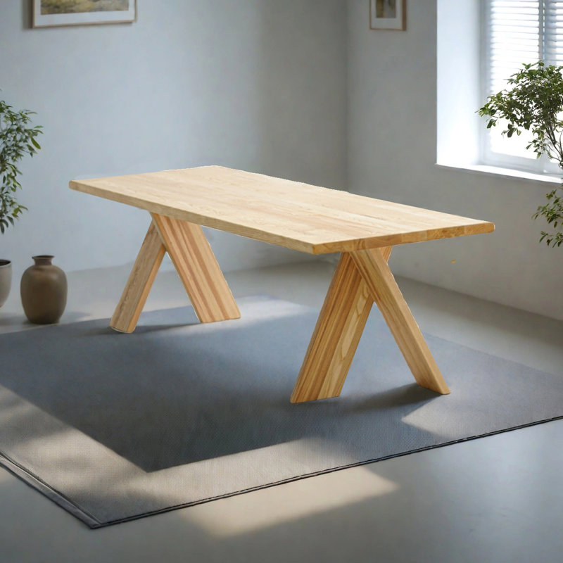 Modern Creative Dining Table, 29.53"H x 78.74"L x 31.5"W