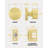 Gold Closet Door Knobs, Zinc-Alloy Brushed Gold Interior Passage Door Knobs, Brushed Brass Interior Doorknobs, Heavy Duty Round Indoor Satin Brass Doorknobs for Closet, Hallway, 1 Pack-134912838-134912836