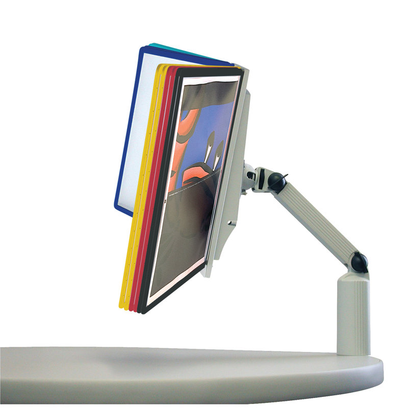 DURABLE SHERPA Clamp Reference System, 10 Double Panels, Letter-Size, Assorted